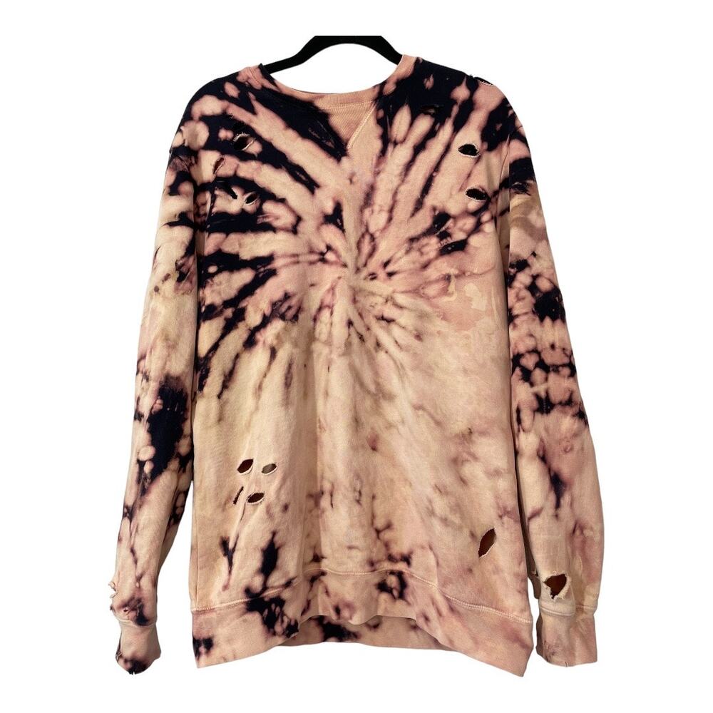 Buckle Guilded Intent Tie Dye Sweatshirt oversized Small Intentionally Distress
